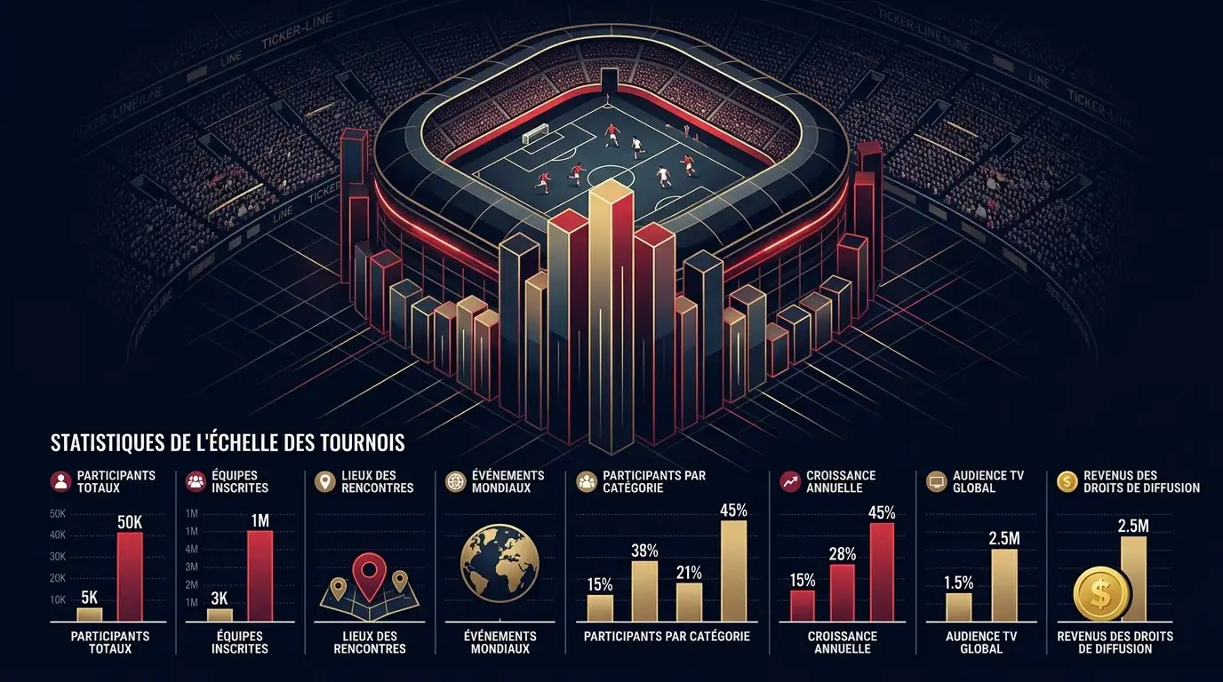 Les chiffres d'échelle du Mondial 2026 : 104 matches, 308 buts, 6,8 millions de spectateurs