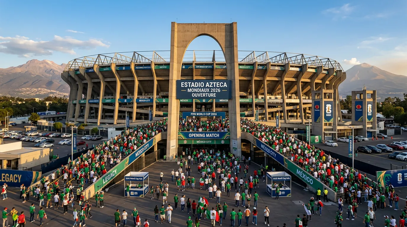 Estadio Azteca à Mexico City, stade du match d'ouverture de la Coupe du Monde 2026