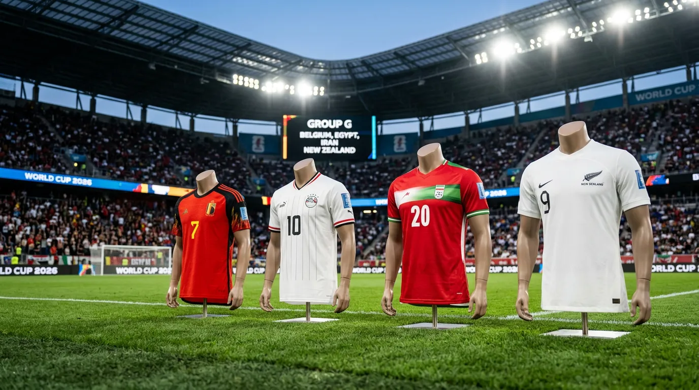 Analyse du Groupe G de la Coupe du Monde 2026 avec la Belgique, l'Égypte, l'Iran et la Nouvelle-Zélande